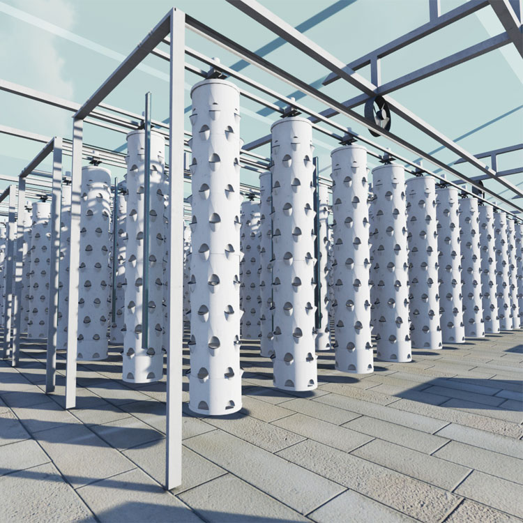 Hydroponic Tower - Menara Hidroponik Gantung Pintar Berputar, Sistem