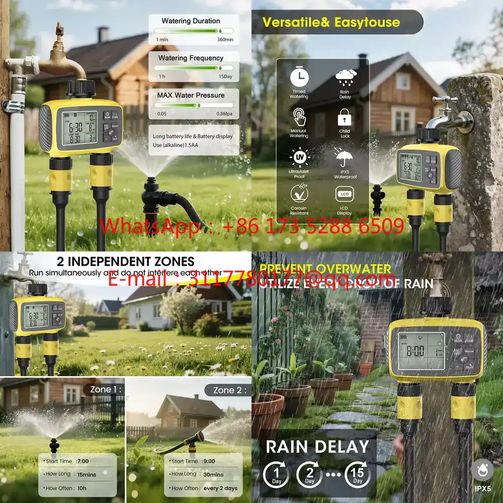 Smart Garden System - WAP01 Pengatur Waktu Irigasi Taman Layar