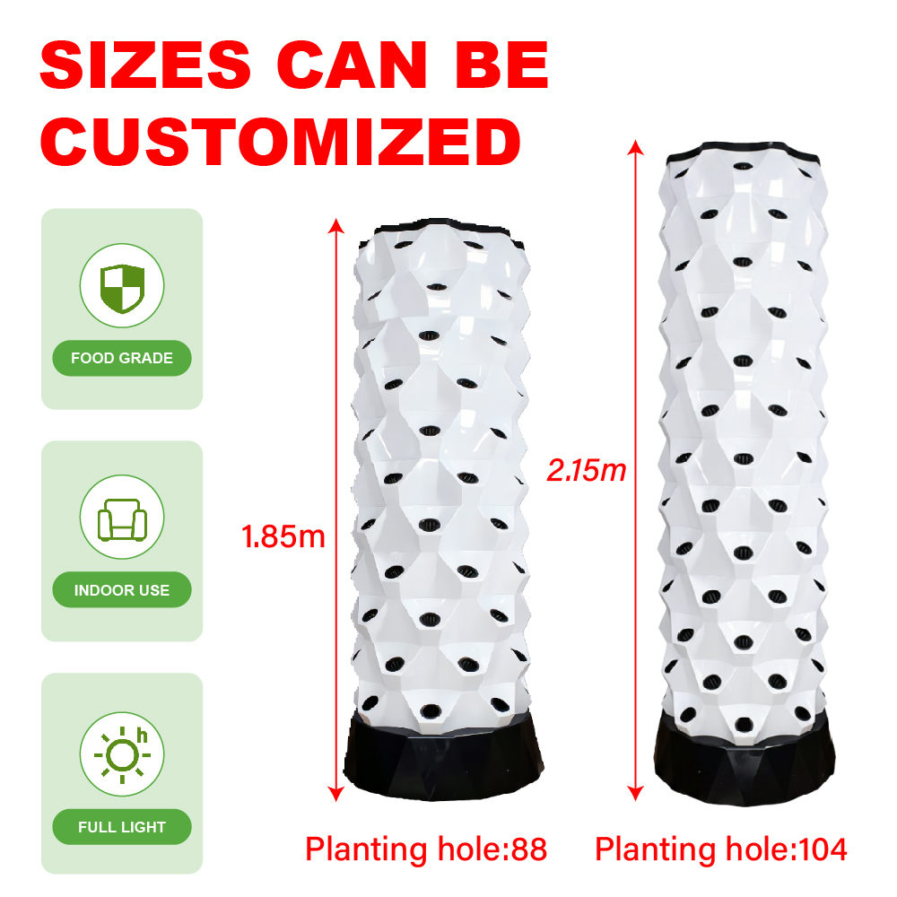 Hydroponic Tower - Tangki Air Plastik Modern 30L, Menara