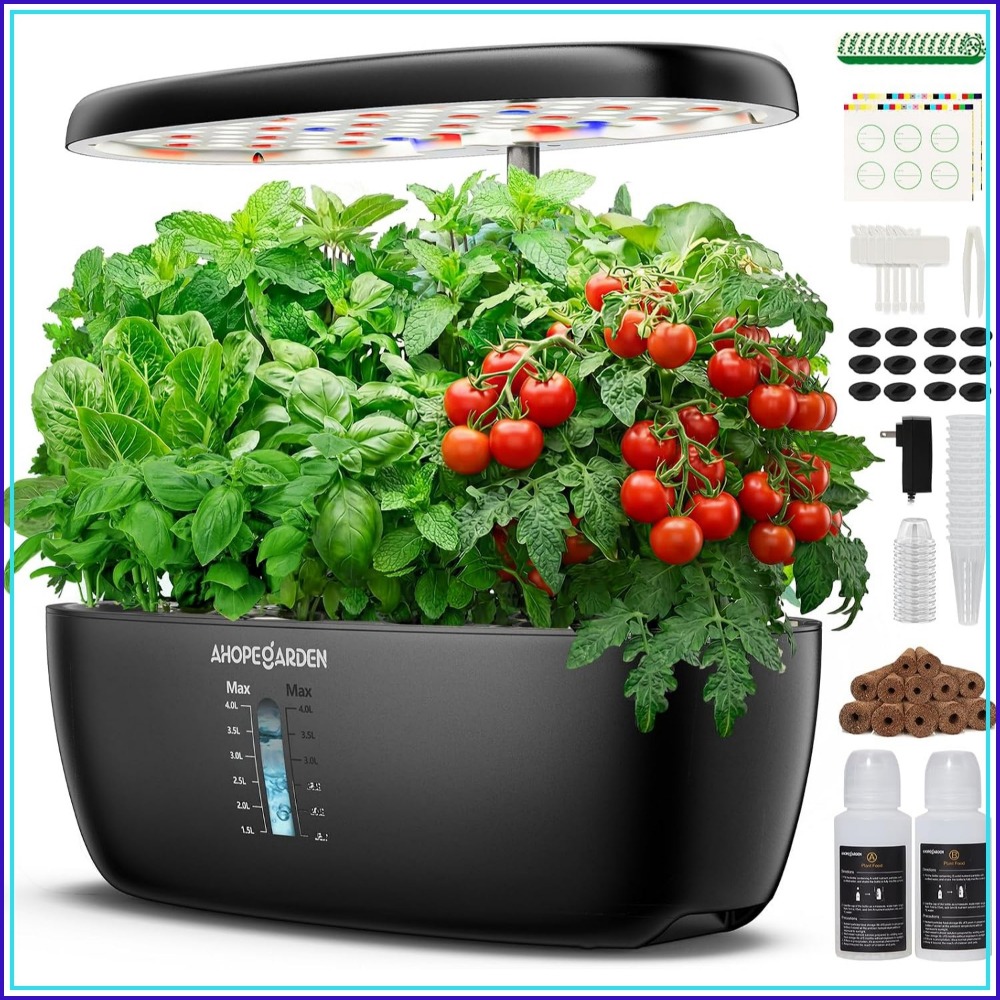 Hydroponic Grow Pod - 12 Pot Kebun Hidroponik dengan Lampu