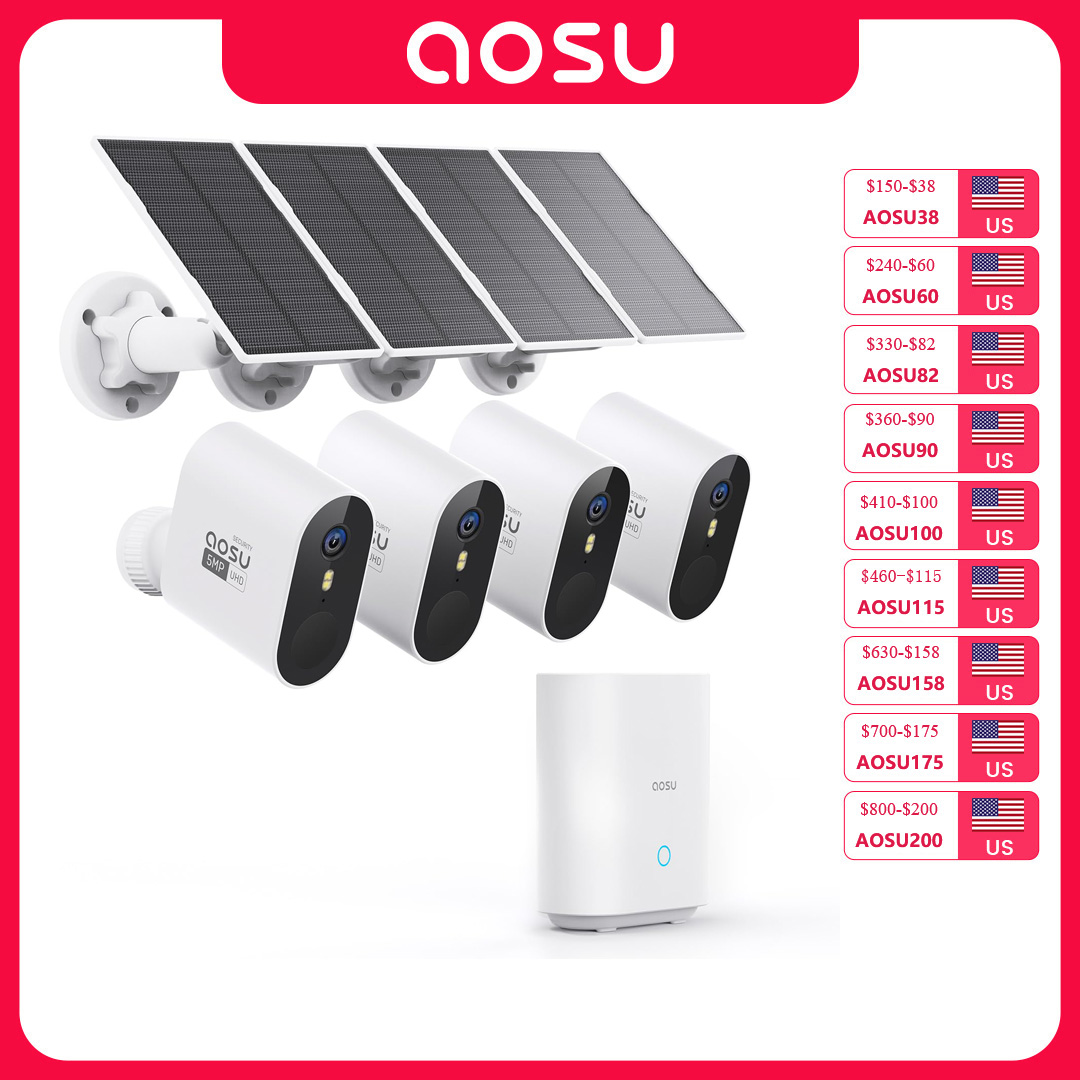 Garden Camera - Sistem Kamera Surya AOSU 5MP Outdoor