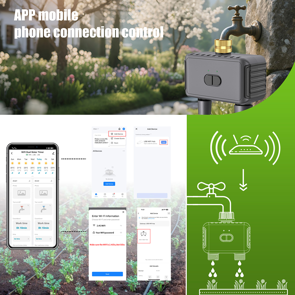 Timer Air Otomatis Wifi Selang - Smart Garden Kit ulasan dan harga