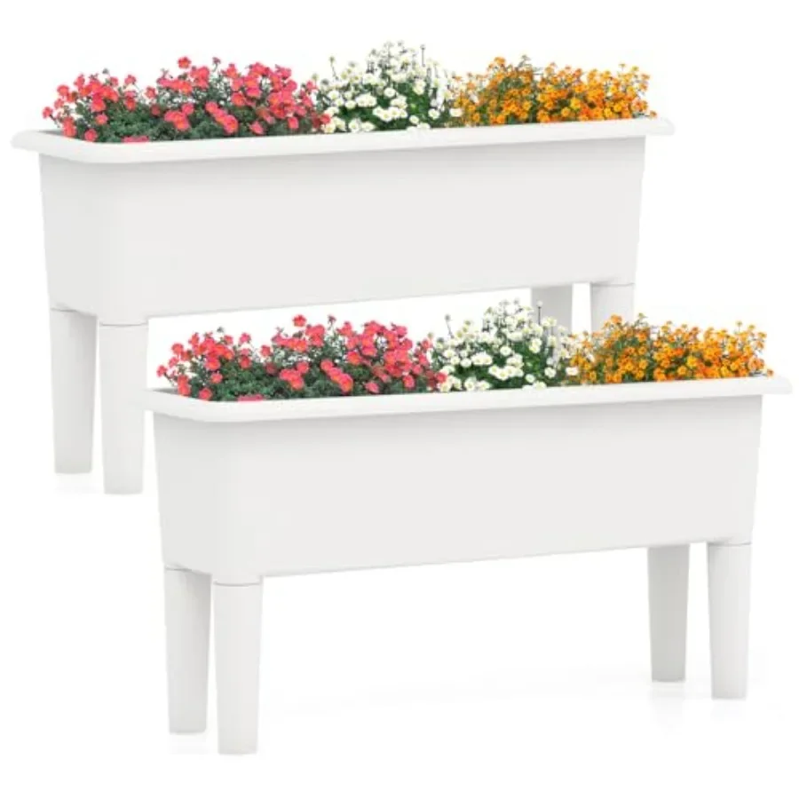Set 2 Pot Tanaman Tinggi untuk - Self Watering Planter ulasan dan harga