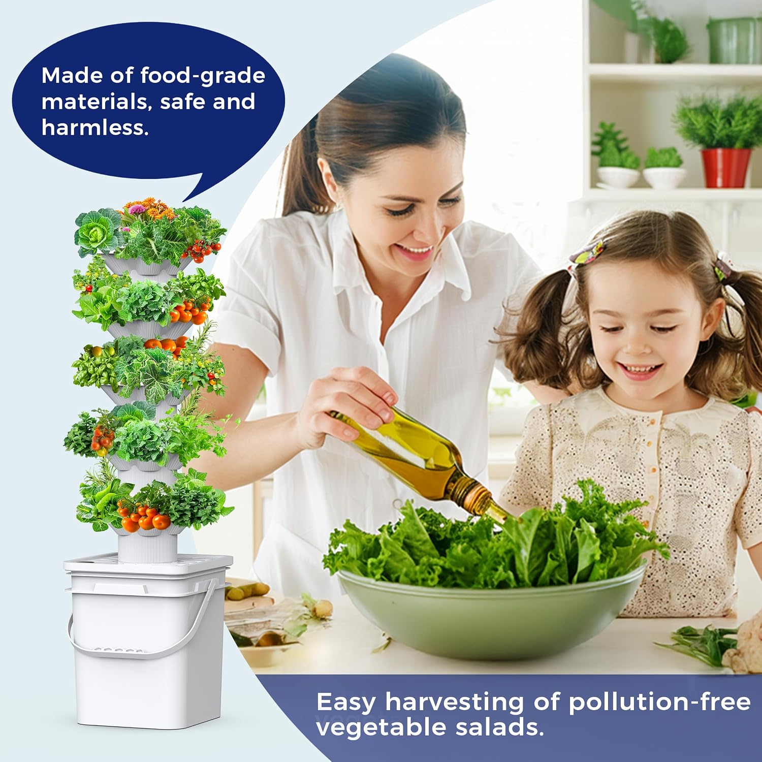 Kit Sistem Penanaman Hidroponi - Hydroponic Tower ulasan dan harga
