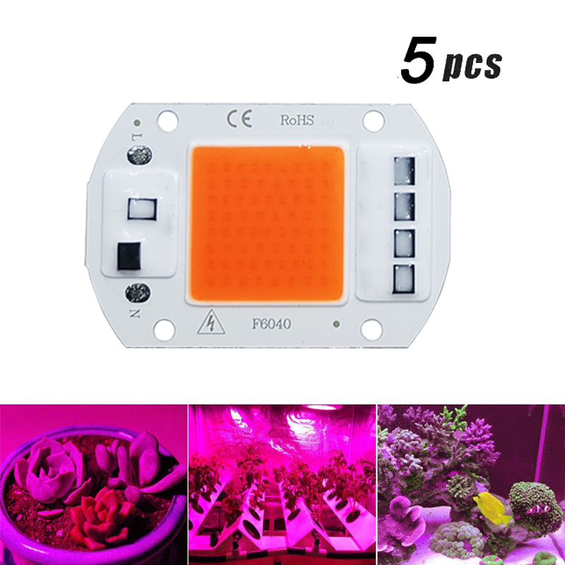 5 Buah LED COB Pertumbuhan Cah - Plant Grow Light Full Spectrum ulasan dan harga