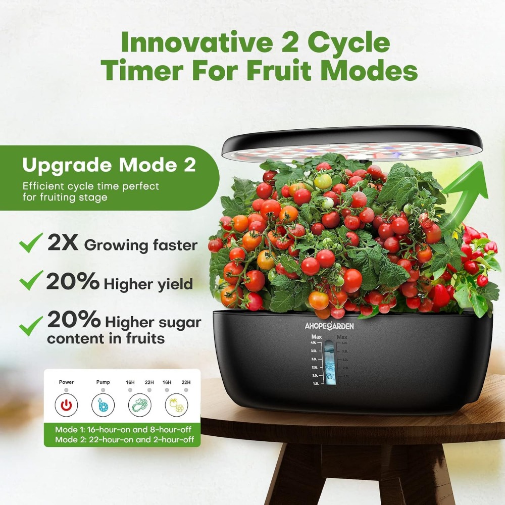 12 Pot Kebun Hidroponik dengan - Hydroponic Grow Pod ulasan dan harga