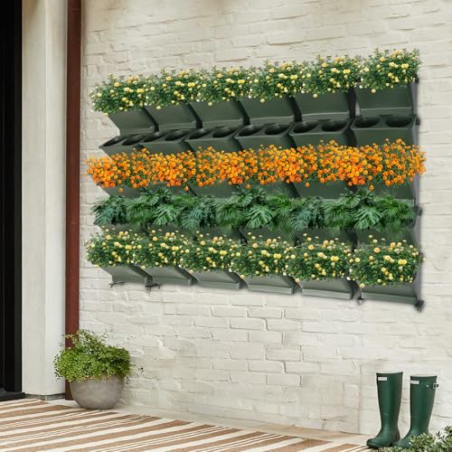 Penanam Dinding Vertikal Untuk - Self Watering Planter ulasan dan harga