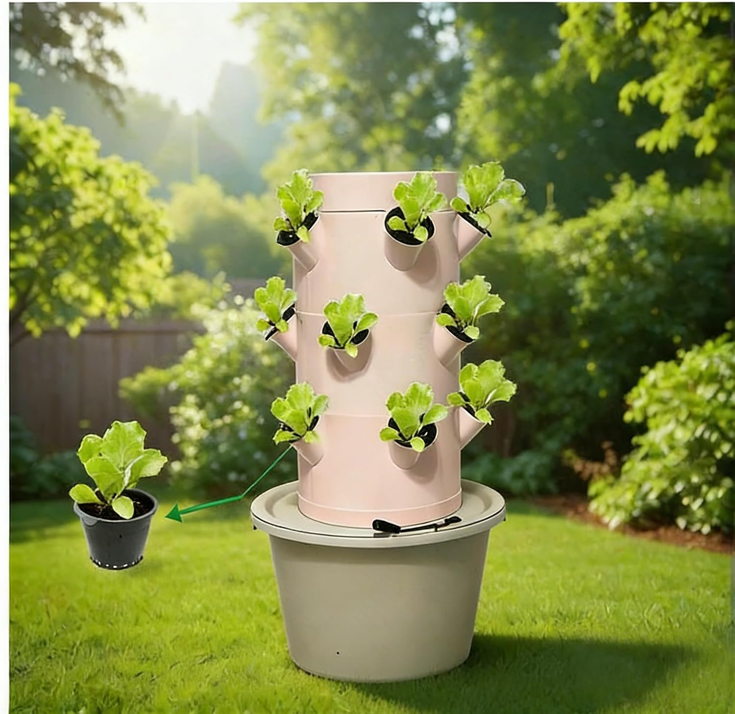 Sistem Penanaman Hidroponik Ve - Hydroponic Tower ulasan dan harga