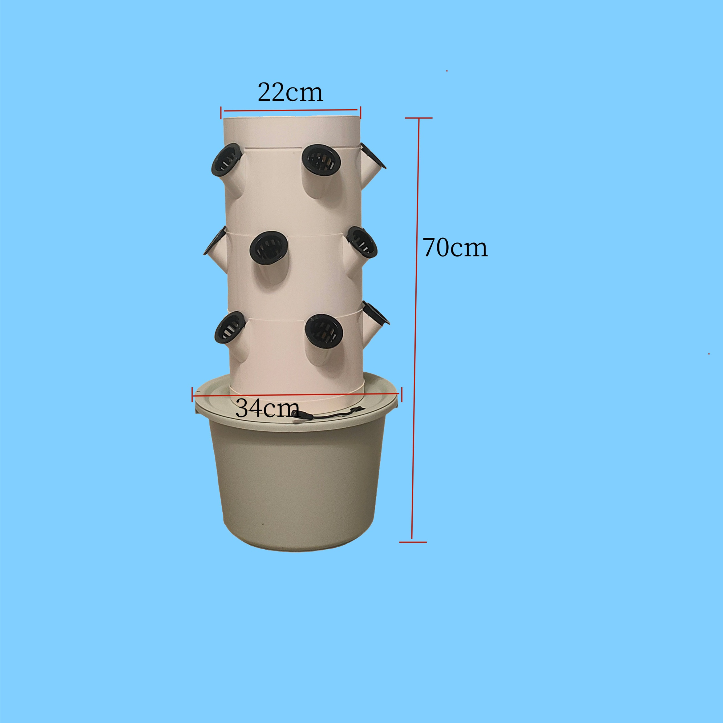 Sistem Penanaman Hidroponik Ve - Hydroponic Tower ulasan dan harga
